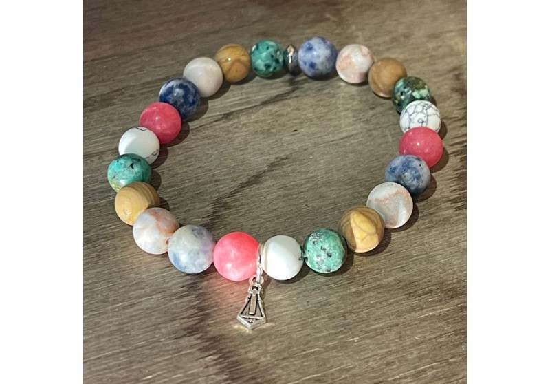 Pulsera piedras Virgen de Covadonga